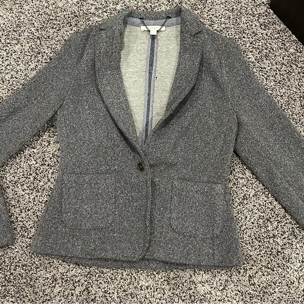 Women's Gray Blazer Esprit